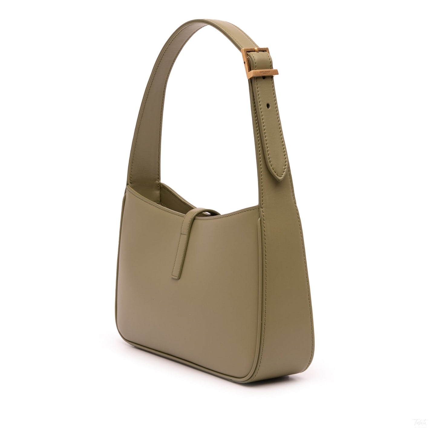 Second hand Saint Laurent Le 5 à 7 Leather Shoulder Bag Brown - Tabita Bags