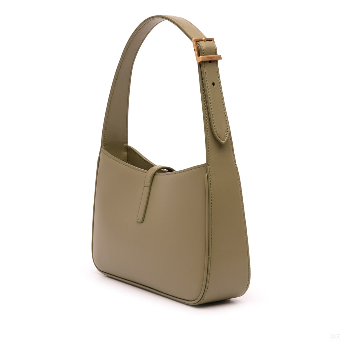 Second hand Saint Laurent Le 5 à 7 Leather Shoulder Bag Brown - Tabita Bags