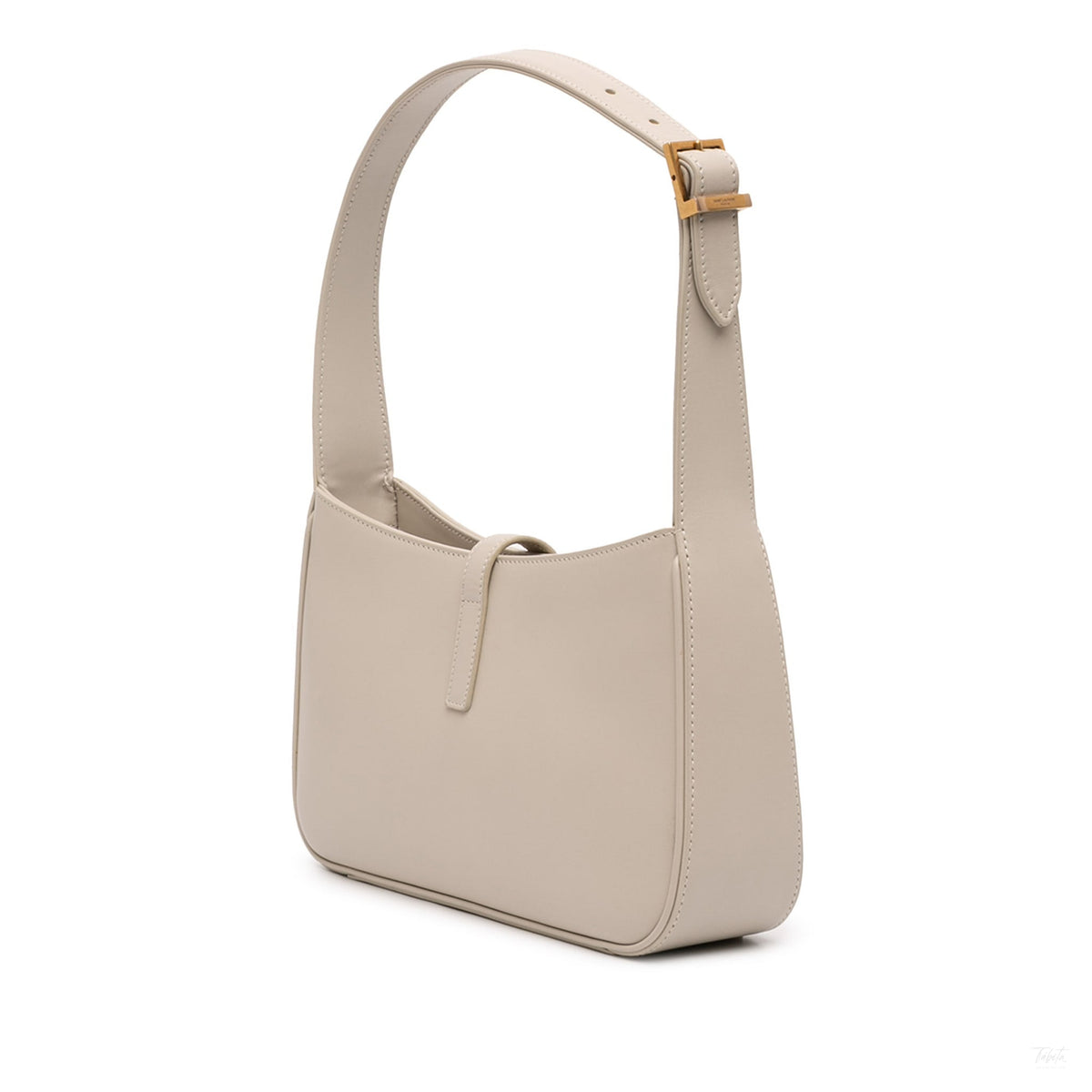 Second hand Saint Laurent Le 5 à 7 Leather Shoulder Bag Brown - Tabita Bags