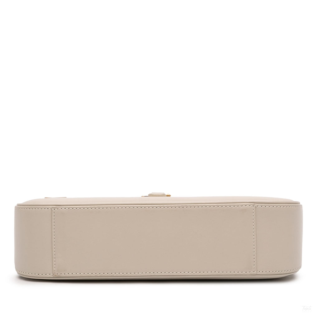 Second hand Saint Laurent Le 5 à 7 Leather Shoulder Bag Brown - Tabita Bags