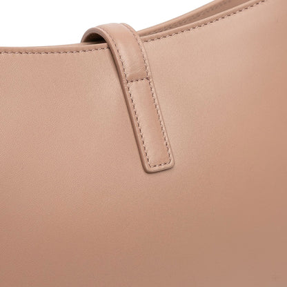 Second hand Saint Laurent Le 5 à 7 Leather Shoulder Bag Brown - Tabita Bags