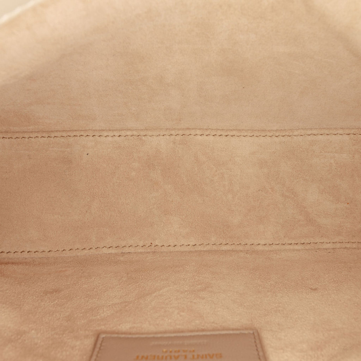 Second hand Saint Laurent Le 5 à 7 Leather Shoulder Bag Brown - Tabita Bags
