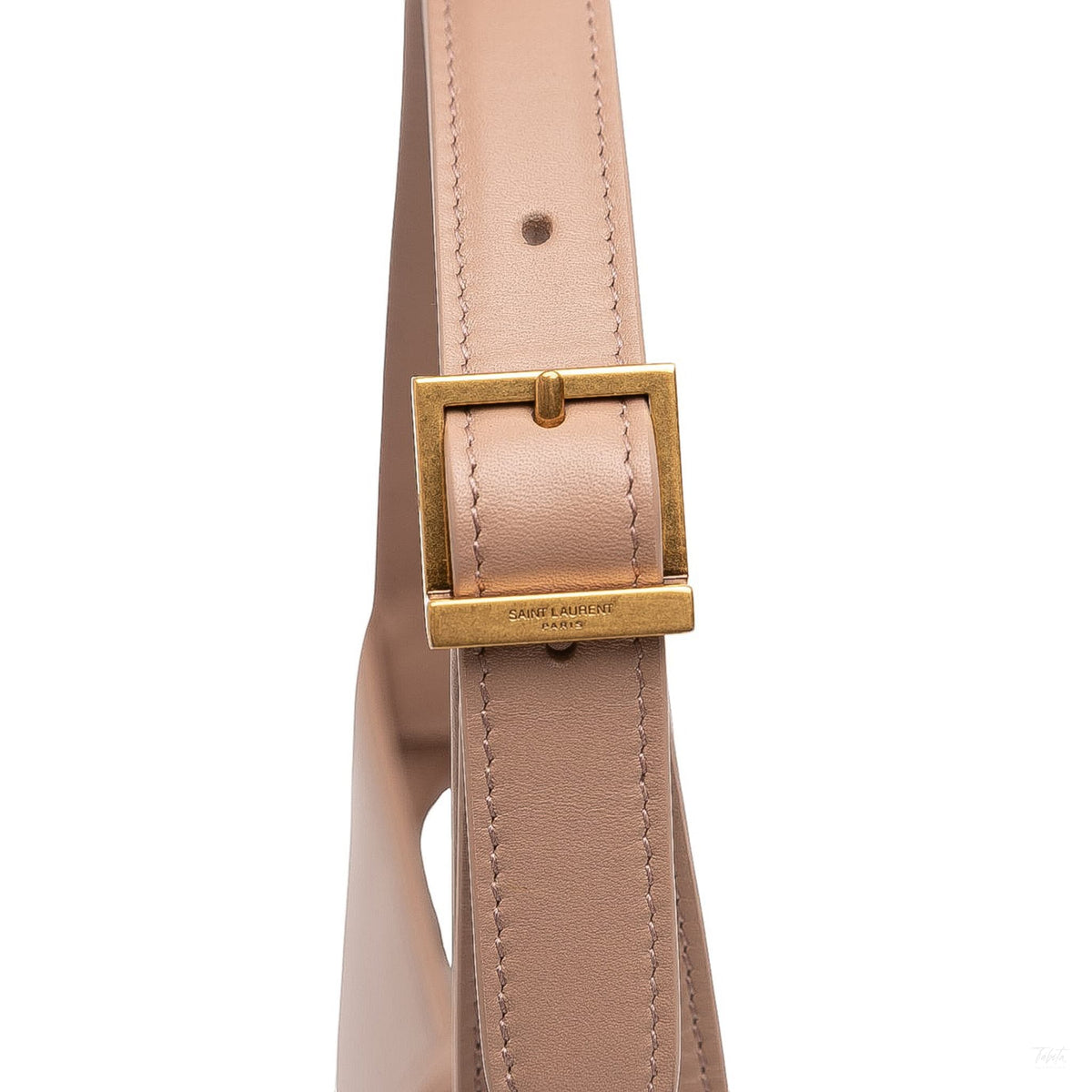 Second hand Saint Laurent Le 5 à 7 Leather Shoulder Bag Brown - Tabita Bags