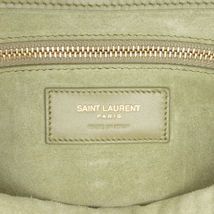 Second hand Saint Laurent Le 5 à 7 Leather Shoulder Bag Brown - Tabita Bags