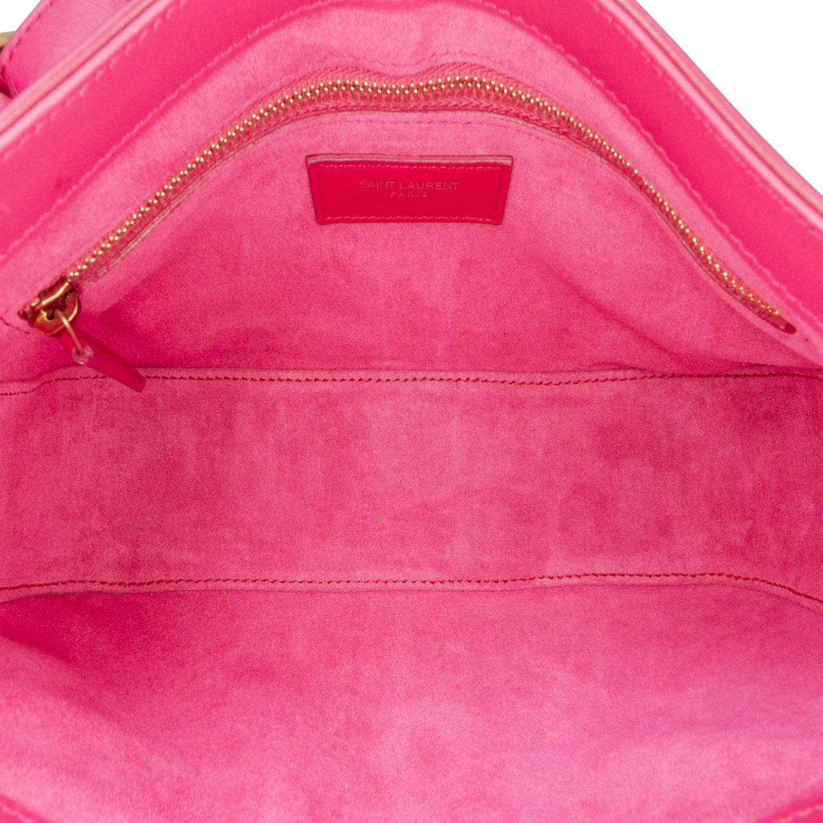 Second hand Saint Laurent Le 5 à 7 Leather Shoulder Bag Pink - Tabita Bags