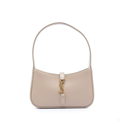 Second hand Saint Laurent Le 5 à 7 Mini Leather Shoulder Bag Beige - Tabita Bags