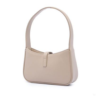 Second hand Saint Laurent Le 5 à 7 Mini Leather Shoulder Bag Beige - Tabita Bags