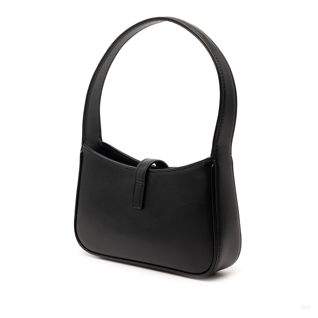 Second hand Saint Laurent Le 5 à 7 Mini Leather Shoulder Bag Black - Tabita Bags