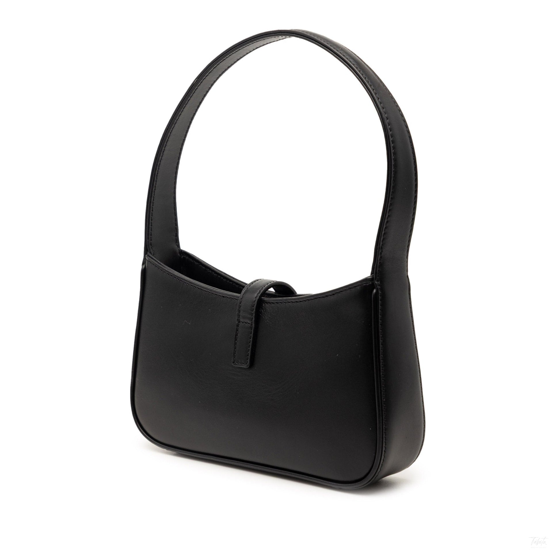Second hand Saint Laurent Le 5 à 7 Mini Leather Shoulder Bag Black - Tabita Bags