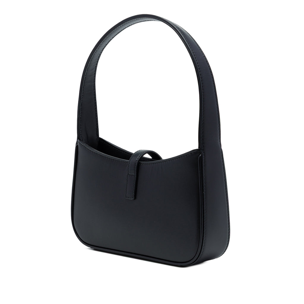 Second hand Saint Laurent Le 5 à 7 Mini Leather Shoulder Bag Black - Tabita Bags