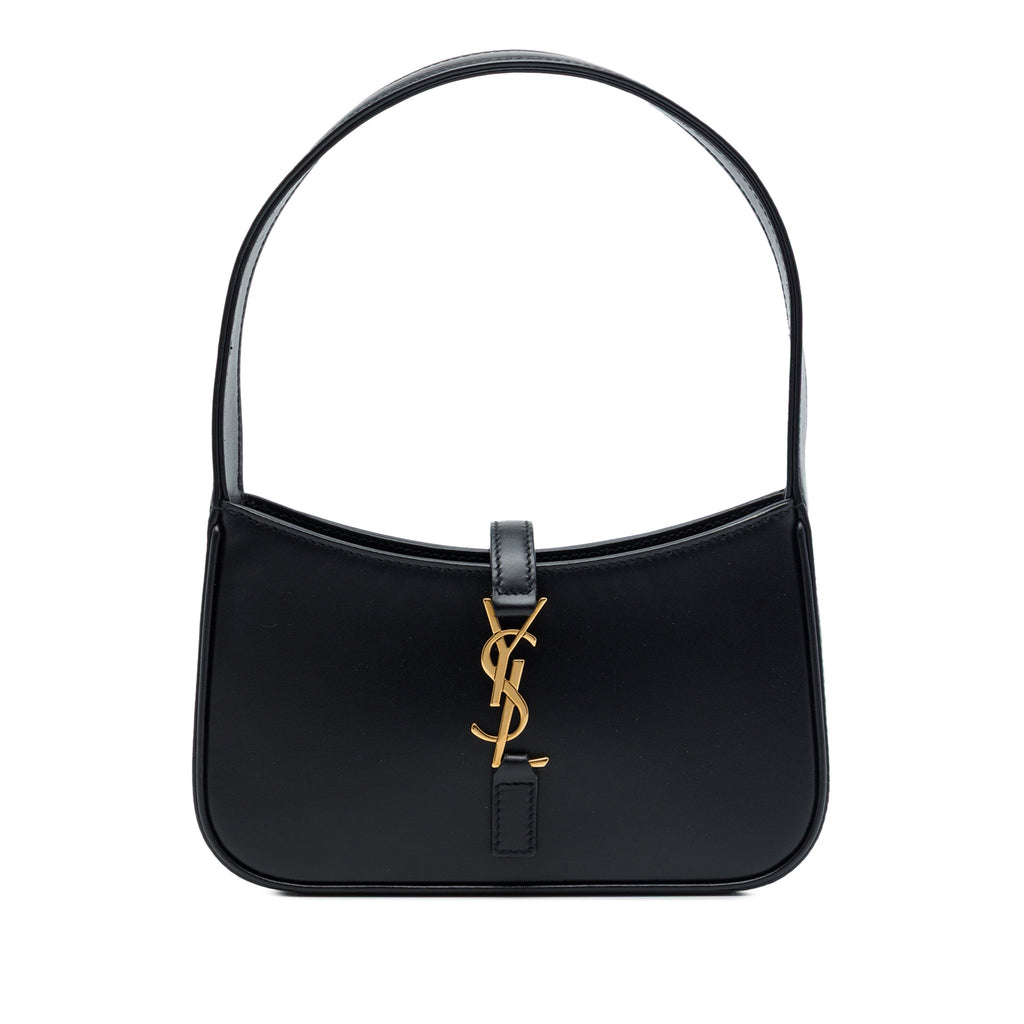 Second hand Saint Laurent Le 5 à 7 Mini Leather Shoulder Bag Black - Tabita Bags