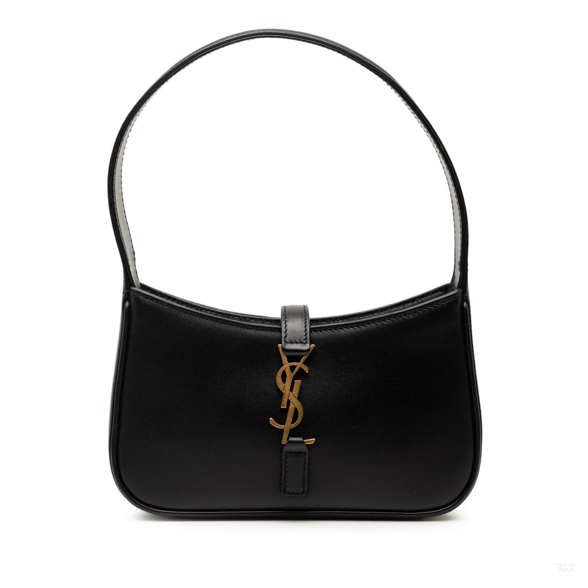 Second hand Saint Laurent Le 5 à 7 Mini Leather Shoulder Bag Black - Tabita Bags