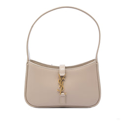 Second hand Saint Laurent Le 5 à 7 Mini Leather Shoulder Bag Brown - Tabita Bags