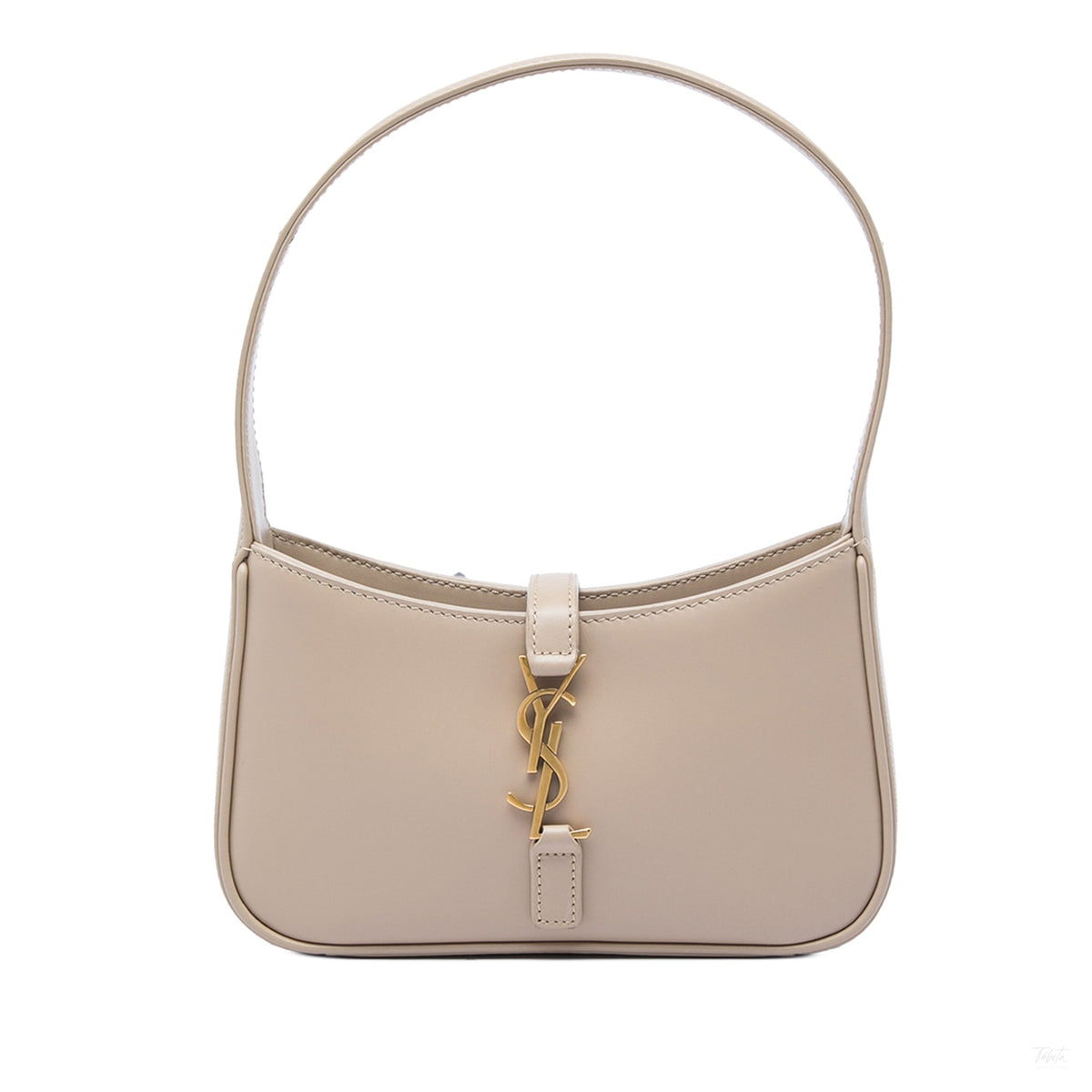 Second hand Saint Laurent Le 5 à 7 Mini Leather Shoulder Bag Brown - Tabita Bags