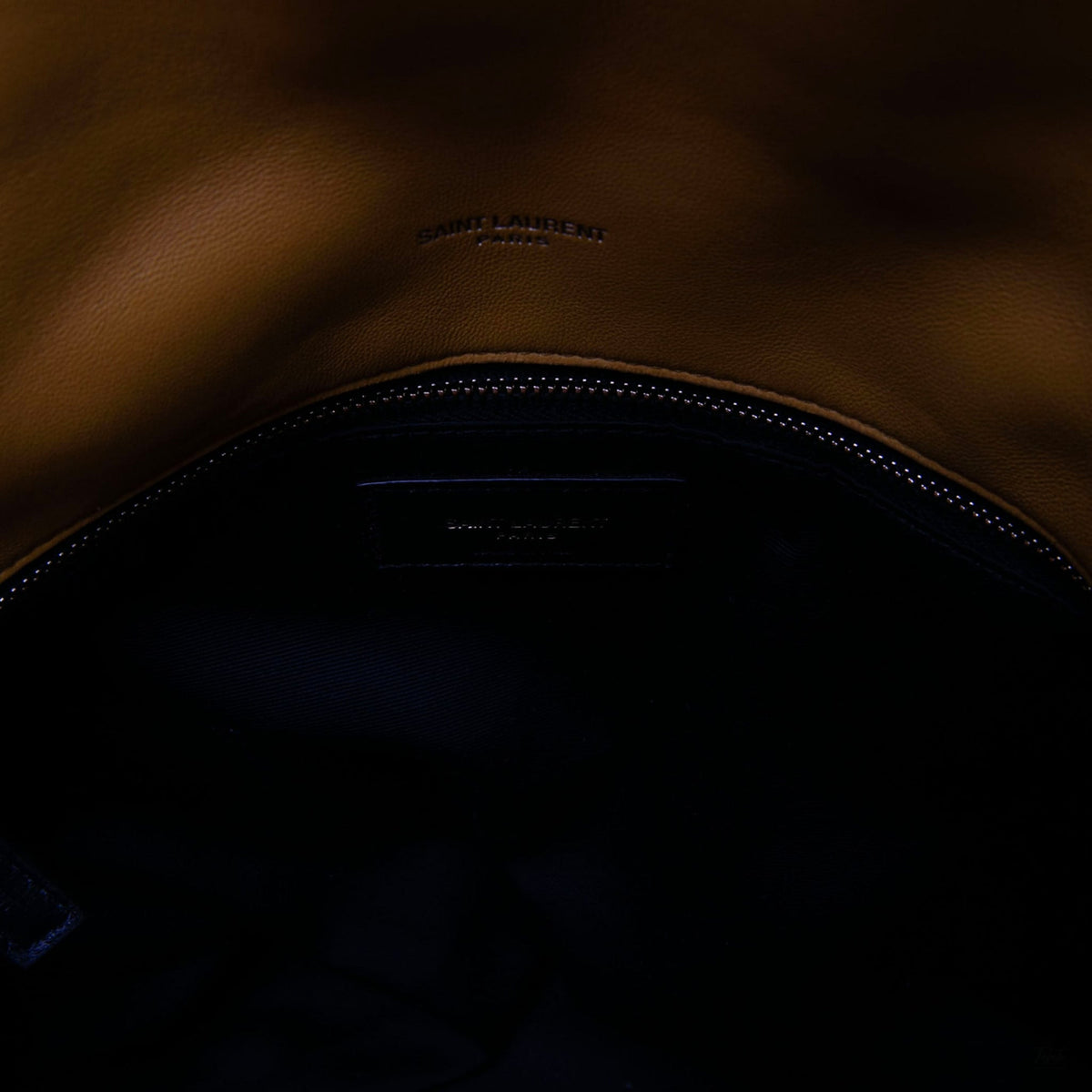 Second hand Saint Laurent Loulou Puffer Medium Leather Envelope Crossbody Yellow - Tabita Bags