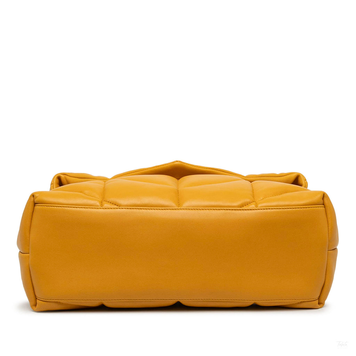 Second hand Saint Laurent Loulou Puffer Medium Leather Envelope Crossbody Yellow - Tabita Bags