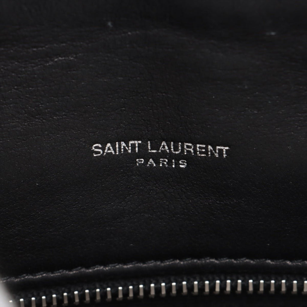 Second hand Saint Laurent Loulou Puffer Mini Chevron Quilted Leather 2 - Ways Envelope Crossbody Black - Tabita Bags