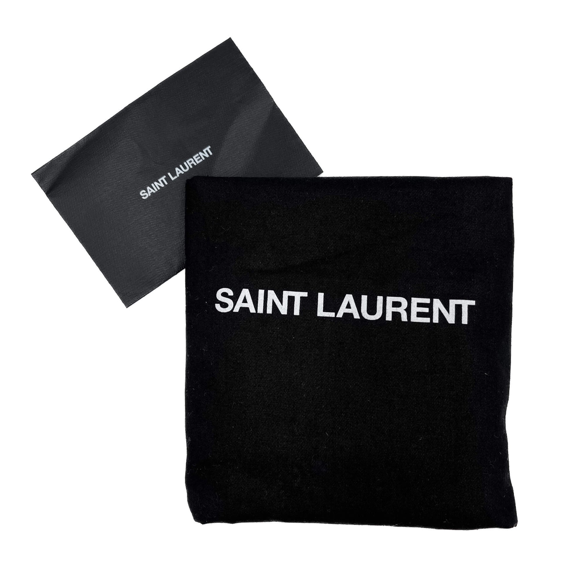 Second hand Saint Laurent Loulou Puffer Toy Chevron Quilted Jersey Fabric 2 - Ways Envelope Bag Yellow - Tabita Bags