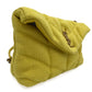 Second hand Saint Laurent Loulou Puffer Toy Chevron Quilted Jersey Fabric 2 - Ways Envelope Bag Yellow - Tabita Bags