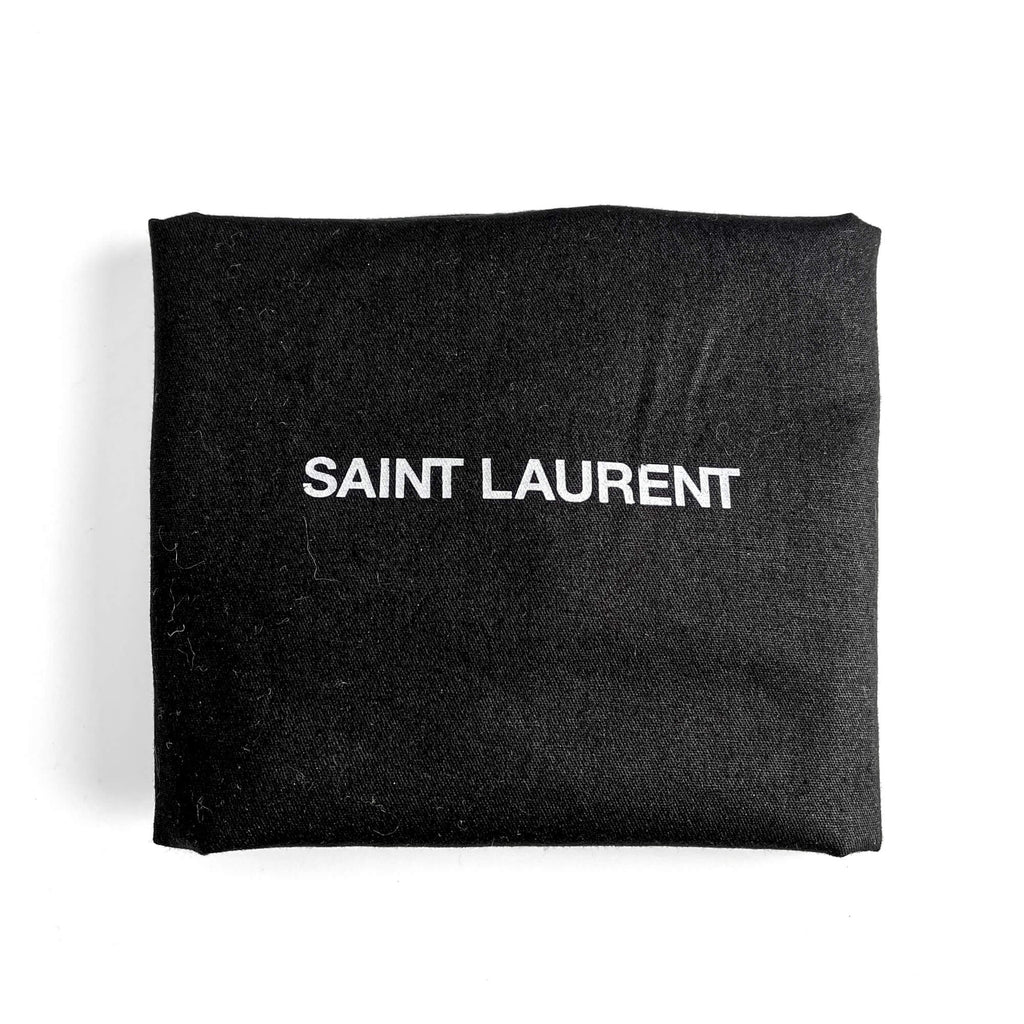 Second hand Saint Laurent Loulou Puffer Toy Chevron Quilted Leather 2 - Ways Envelope Crossbody Dark Beige - Tabita Bags
