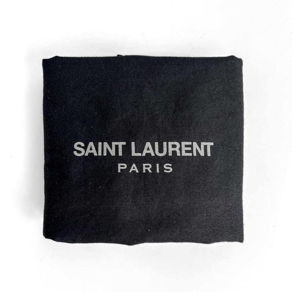 Second hand Saint Laurent Loulou Small Chevron Quited Leather 2 - Ways Envelope Bag Black - Tabita Bags