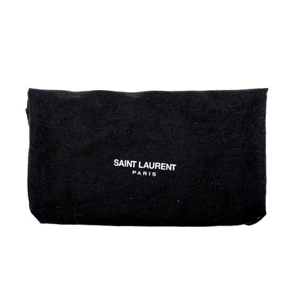 Second hand Saint Laurent Loulou Toy Chevron Quilted 2 - Ways Envelope Bag Black - Tabita Bags