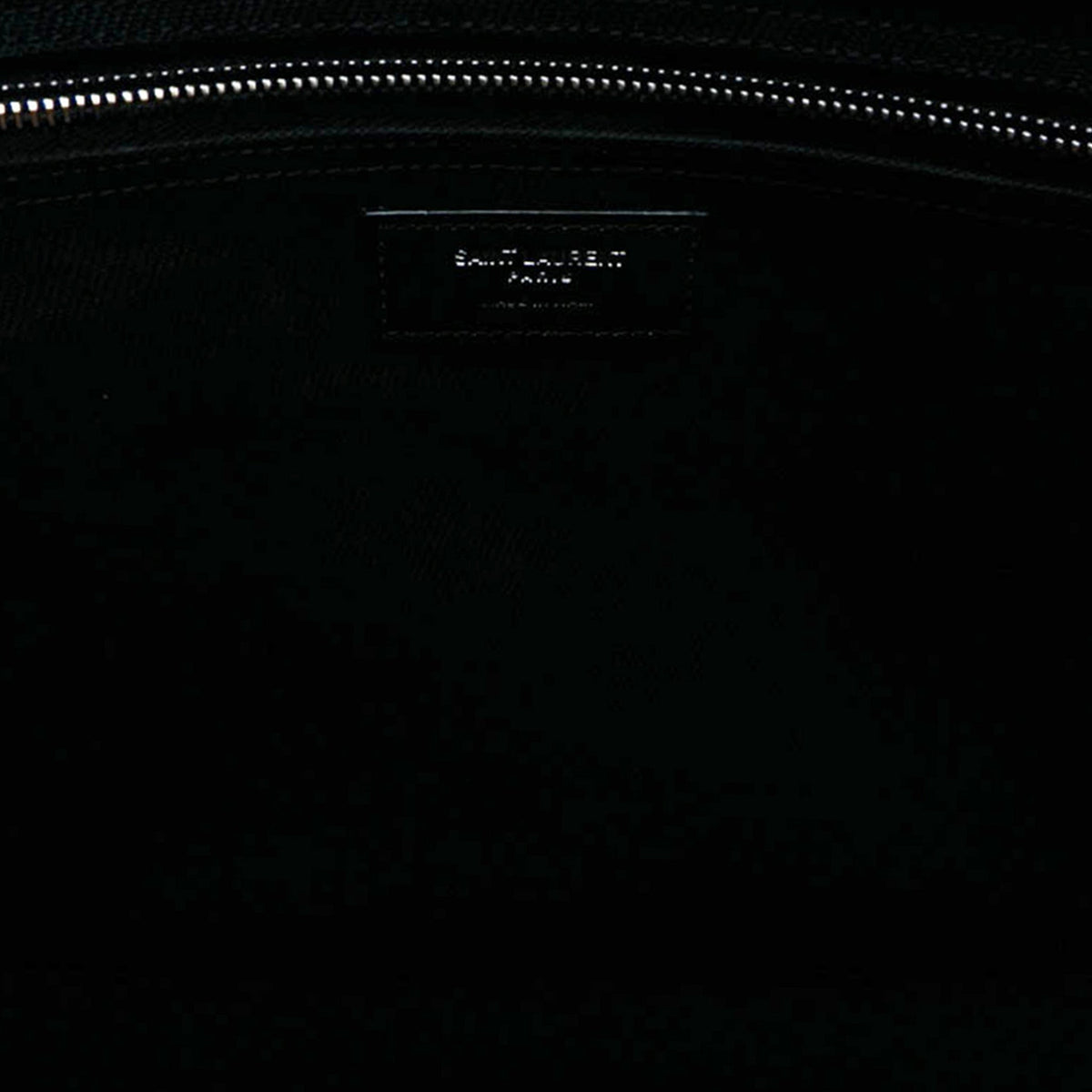 Second hand Saint Laurent Rive Gauche Large Canvas Tote Handbag Black - Tabita Bags