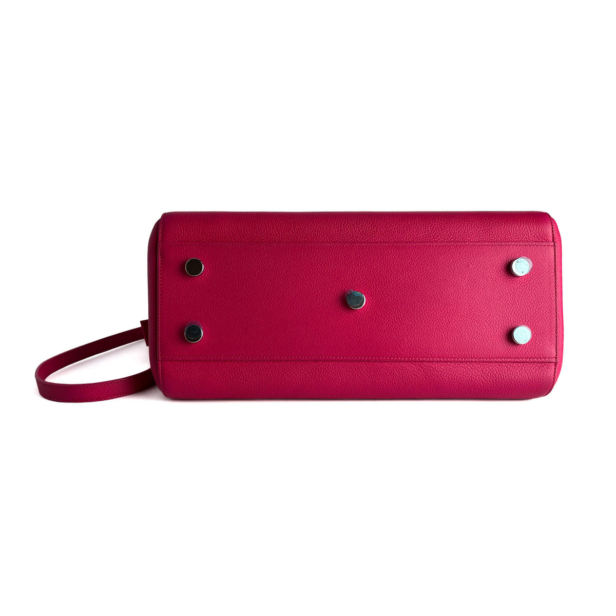 Second hand Saint Laurent Rive Gauche Small Grained Calfskin Leather 2 - Ways Tote Crossbody Bubblegum - Tabita Bags