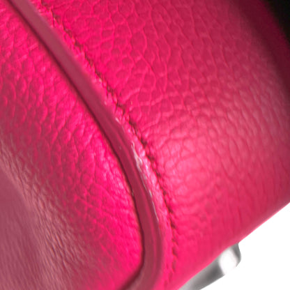 Second hand Saint Laurent Rive Gauche Small Grained Calfskin Leather 2 - Ways Tote Crossbody Bubblegum - Tabita Bags