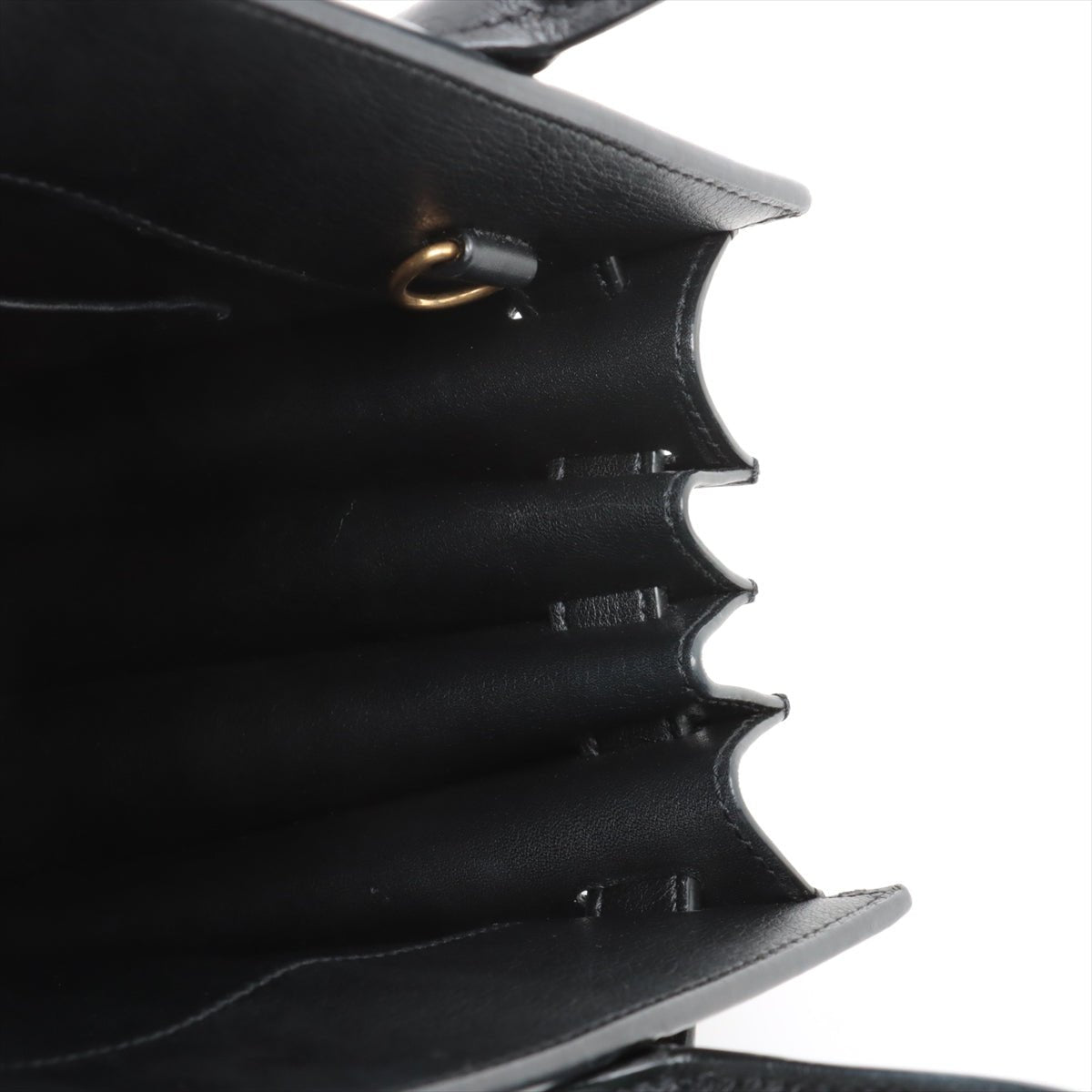 Second hand Saint Laurent Sac De Jour Baby Calfksin Leather Tote Handbag Black - Tabita Bags