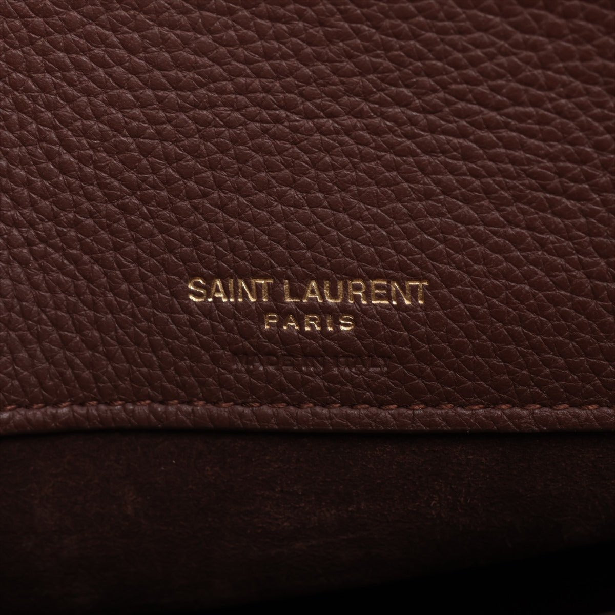 Second hand Saint Laurent Sac De Jour Baby Grained Leather 2 - Ways Tote Handbag Brown - Tabita Bags