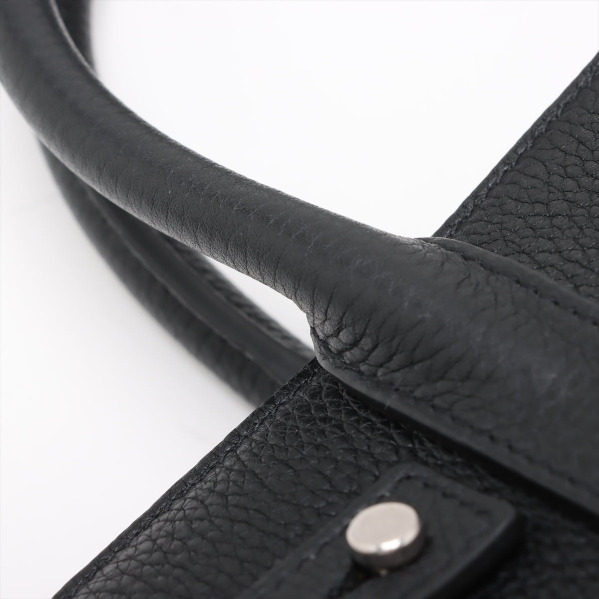 Second hand Saint Laurent Sac De Jour Nano Grained Leather 2-Ways Tote Bag Black - Tabita Bags