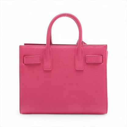Second hand Saint Laurent Sac De Jour Nano MF 2 - Ways Tote Bag Pink - Tabita Bags