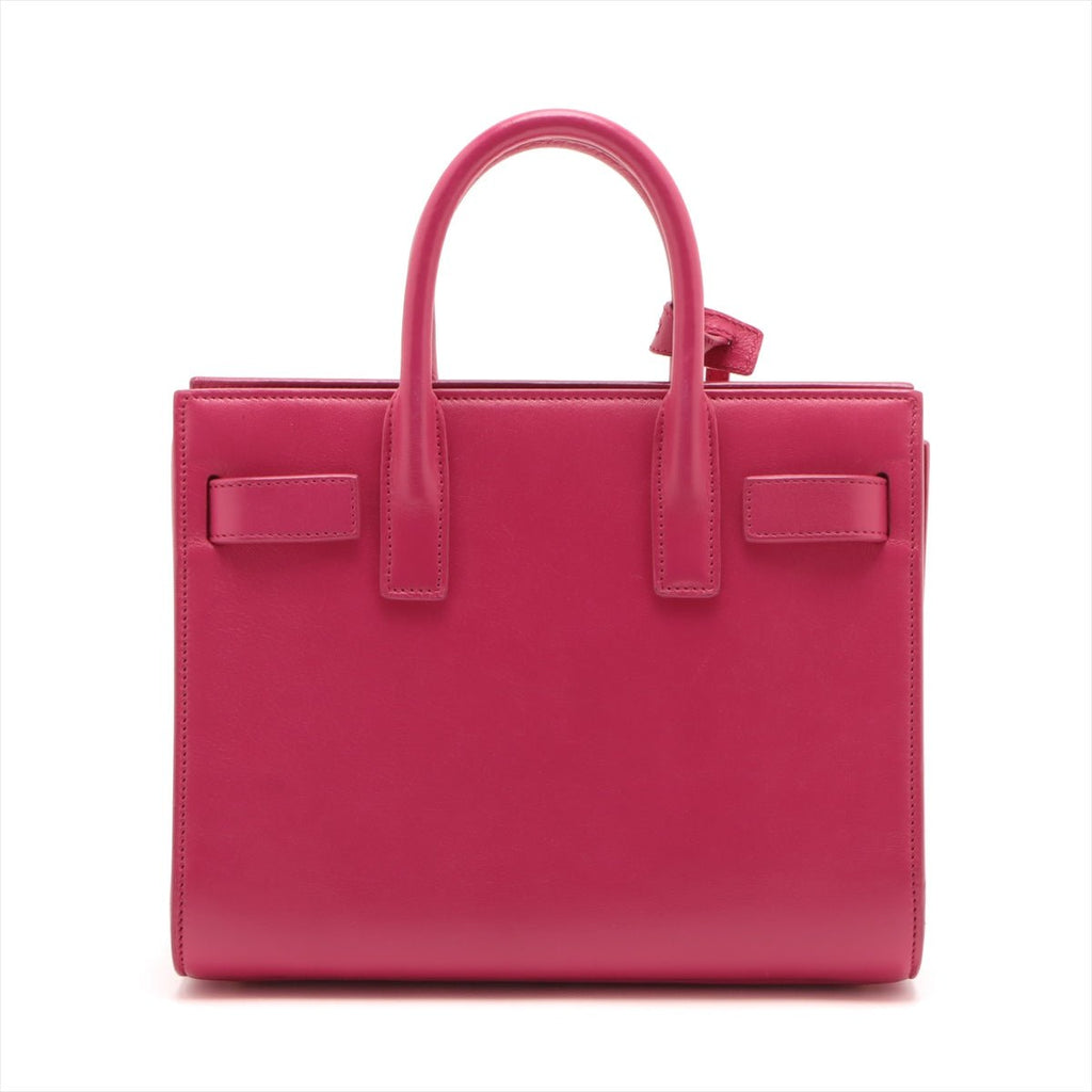 Second hand Saint Laurent Sac De Jour Nano MF 2 - Ways Tote Bag Pink - Tabita Bags