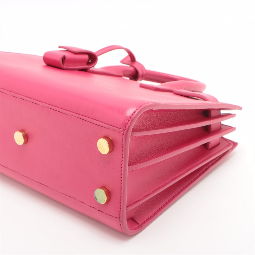 Second hand Saint Laurent Sac De Jour Nano MF 2 - Ways Tote Bag Pink - Tabita Bags