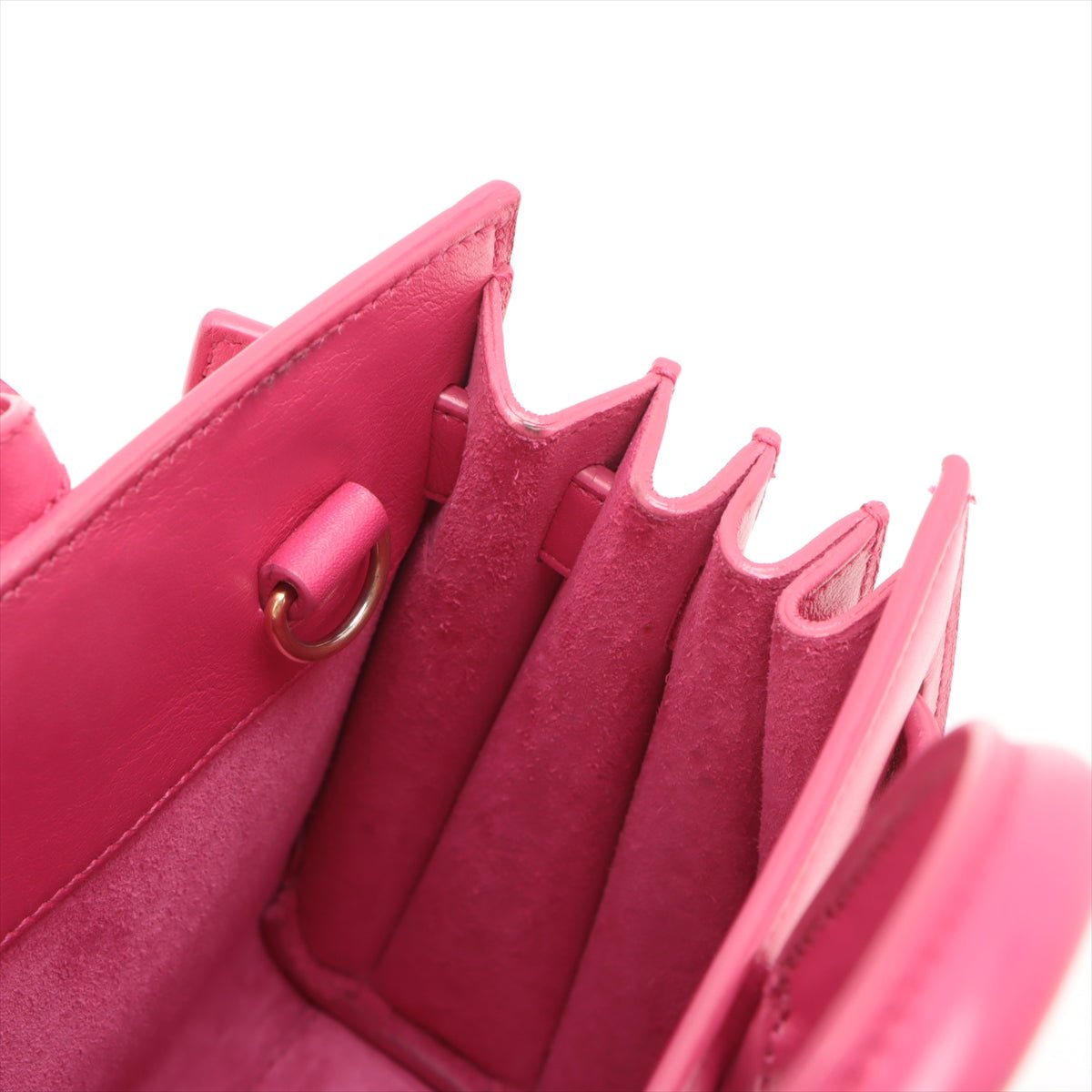 Second hand Saint Laurent Sac De Jour Nano MF 2 - Ways Tote Bag Pink - Tabita Bags
