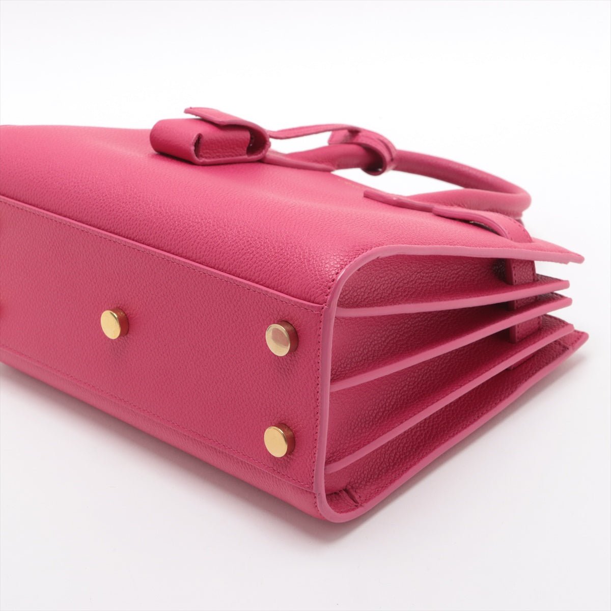 Second hand Saint Laurent Sac De Jour Nano MF 2 - Ways Tote Bag Pink - Tabita Bags