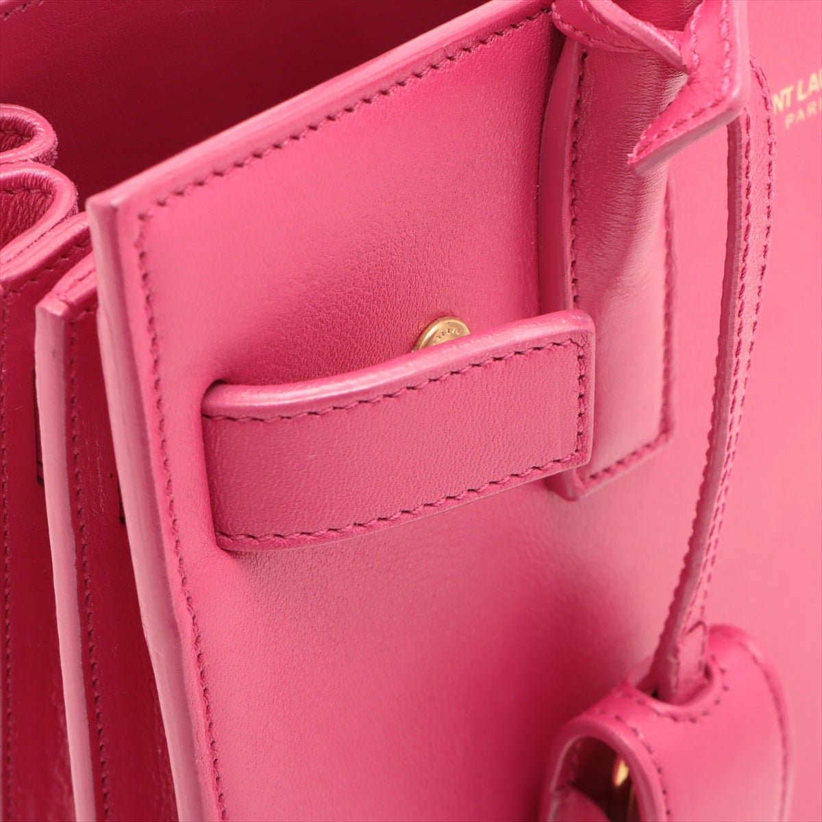 Second hand Saint Laurent Sac De Jour Nano MF 2 - Ways Tote Bag Pink - Tabita Bags