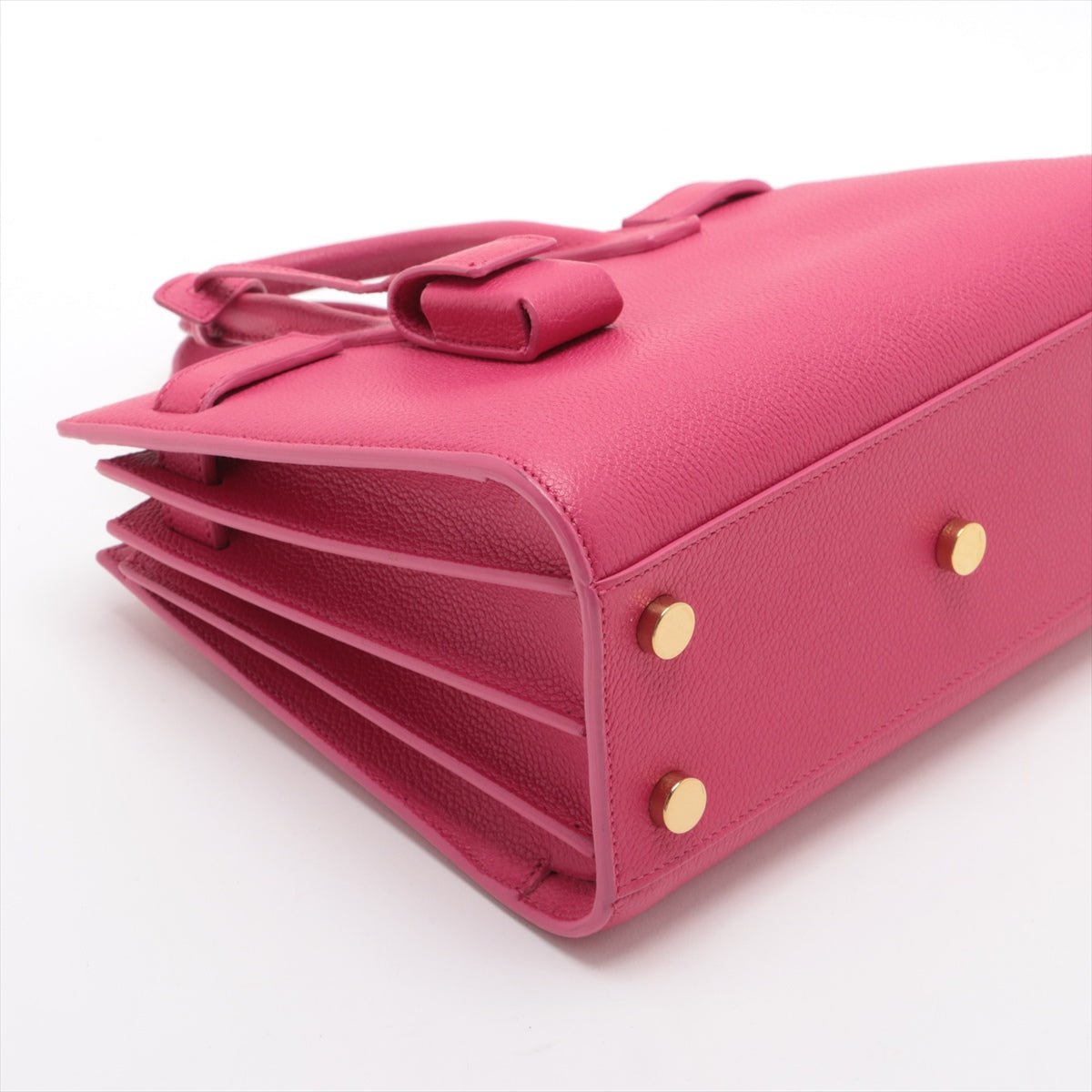 Second hand Saint Laurent Sac De Jour Nano MF 2 - Ways Tote Bag Pink - Tabita Bags