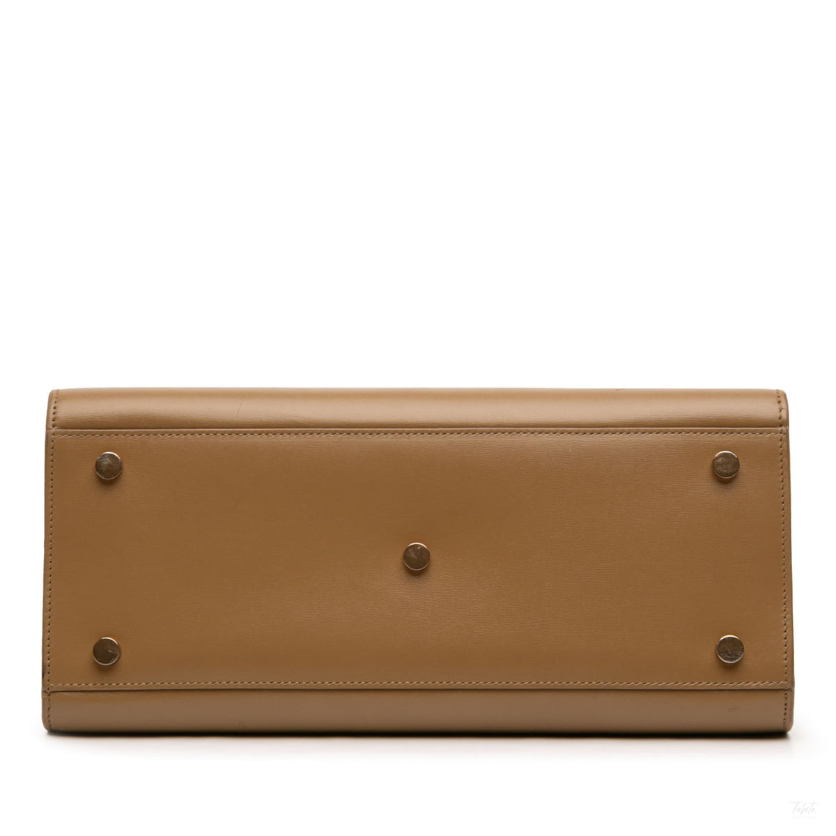 Second hand Saint Laurent Sac De Jour Small Leather Tote Handbag Brown - Tabita Bags