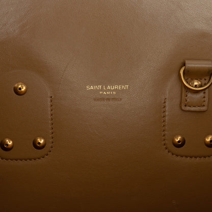 Second hand Saint Laurent Sac De Jour Small Leather Tote Handbag Brown - Tabita Bags