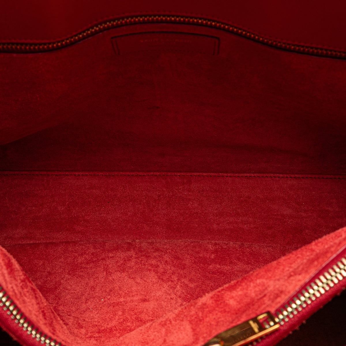 Second hand Saint Laurent Sac De Jour Small Leather Tote Handbag Red - Tabita Bags