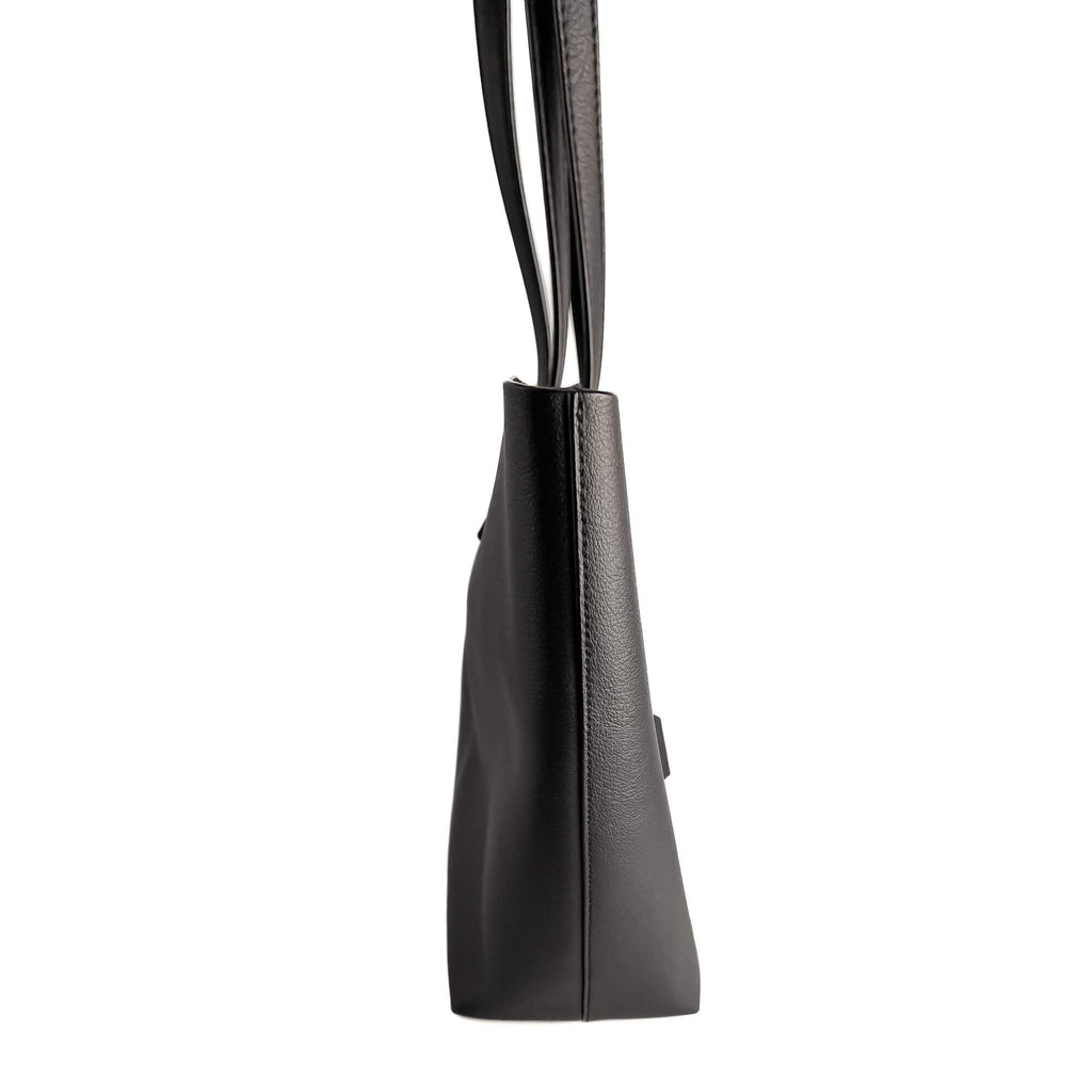 Second hand Saint Laurent Shopper East West Calfksin Leather Shoulder Bag Black - Tabita Bags