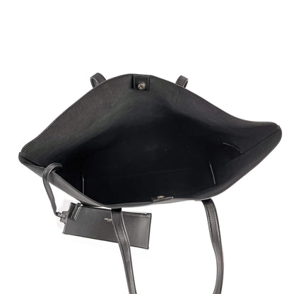 Second hand Saint Laurent Shopper East West Calfksin Leather Shoulder Bag Black - Tabita Bags