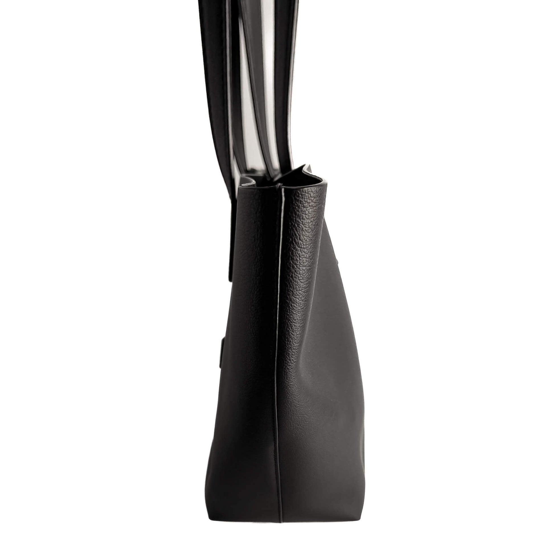 Second hand Saint Laurent Shopper East West Calfksin Leather Shoulder Bag Black - Tabita Bags