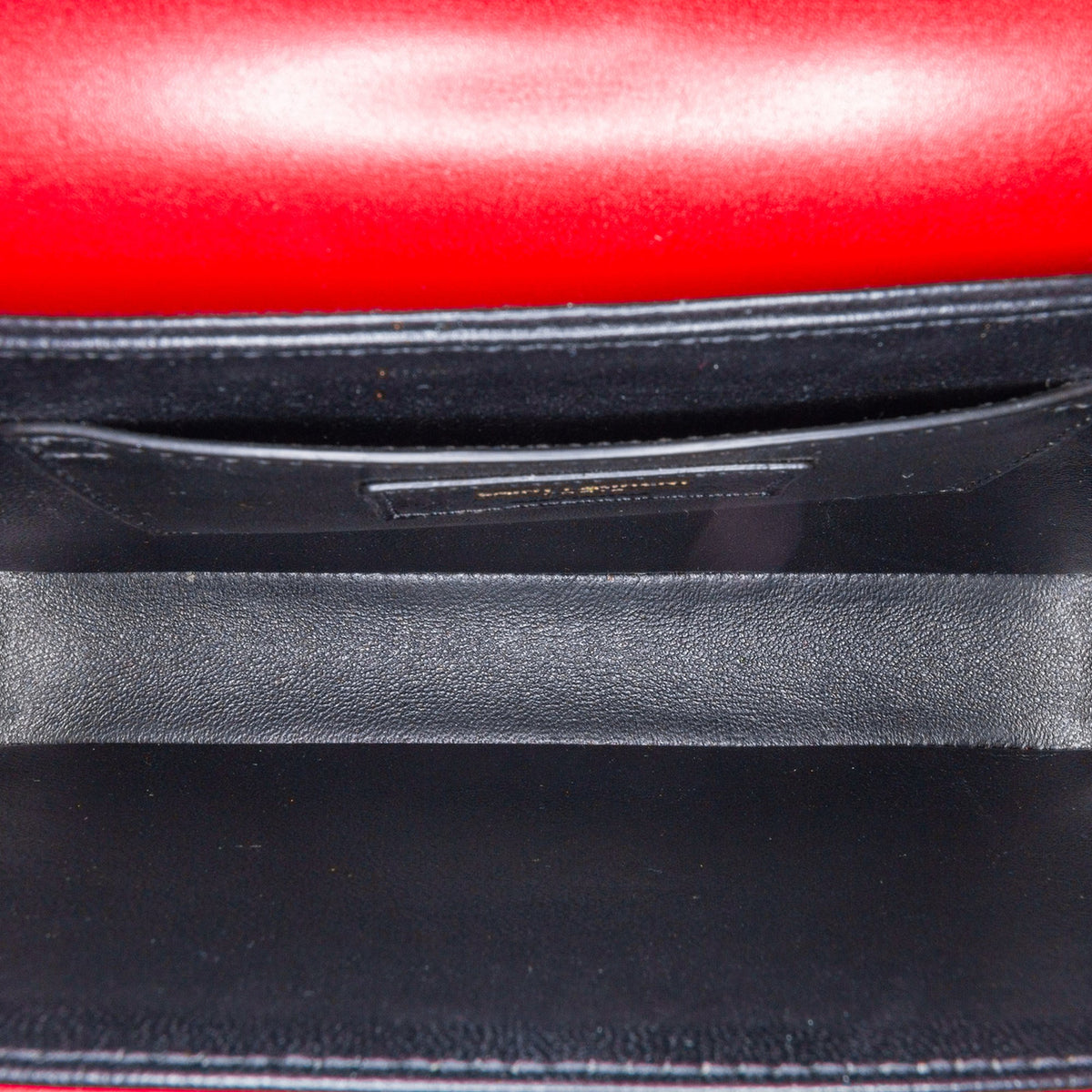 Second hand Saint Laurent Solferino Medium Leather Flap Crossbody Red - Tabita Bags
