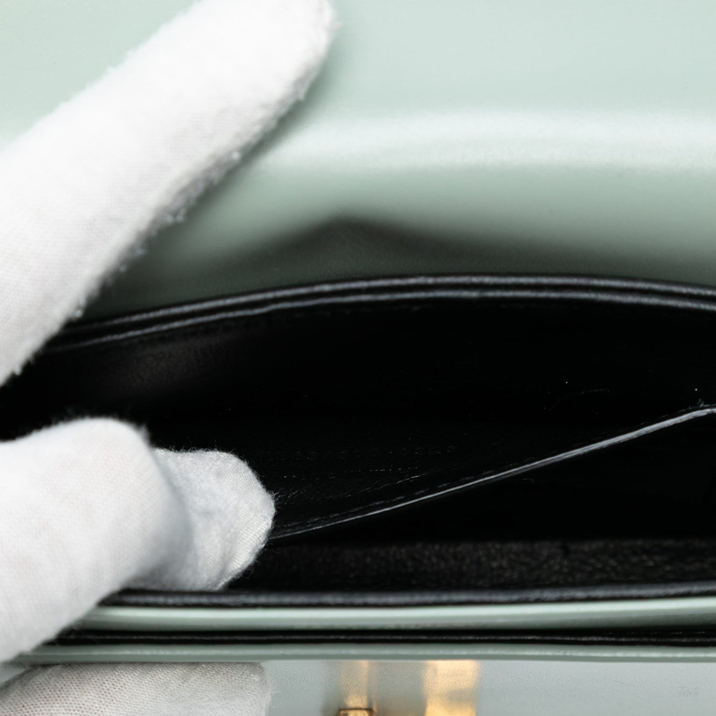 Second hand Saint Laurent Solferino Small Leather Flap Crossbody Blue - Tabita Bags