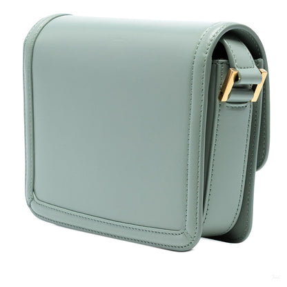 Second hand Saint Laurent Solferino Small Leather Flap Crossbody Blue - Tabita Bags