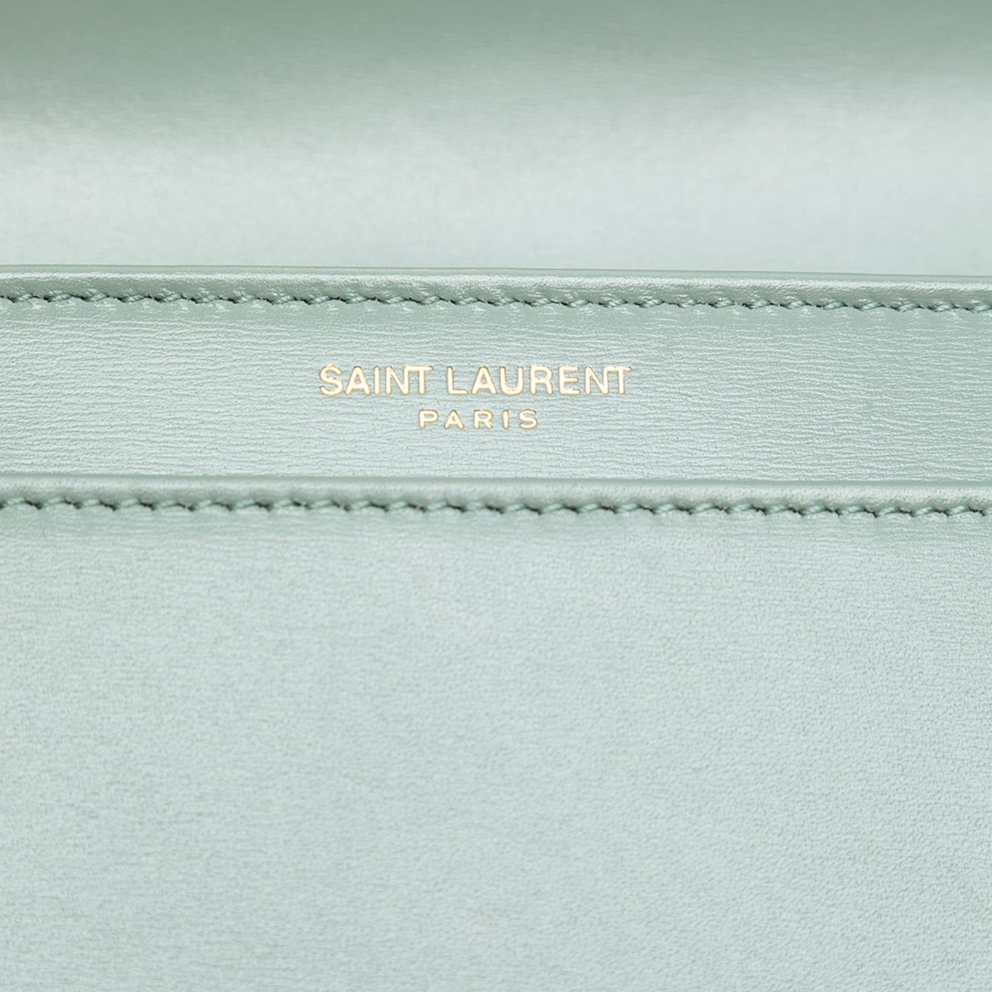 Second hand Saint Laurent Solferino Small Leather Flap Crossbody Blue - Tabita Bags