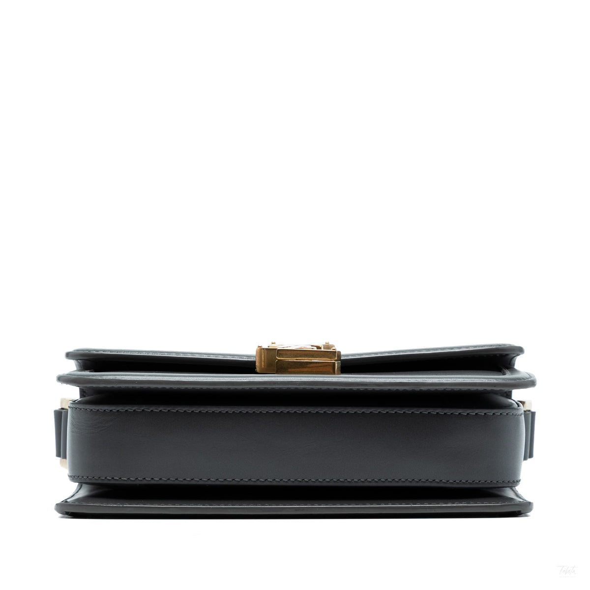 Second hand Saint Laurent Solferino Small Leather Flap Crossbody Grey - Tabita Bags